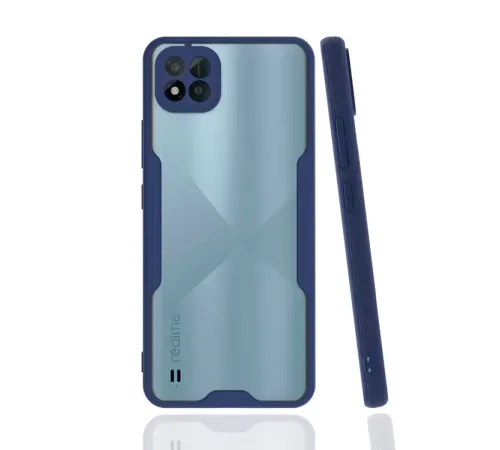 Realme C11 2021 Kılıf Platin Silikon - Lacivert