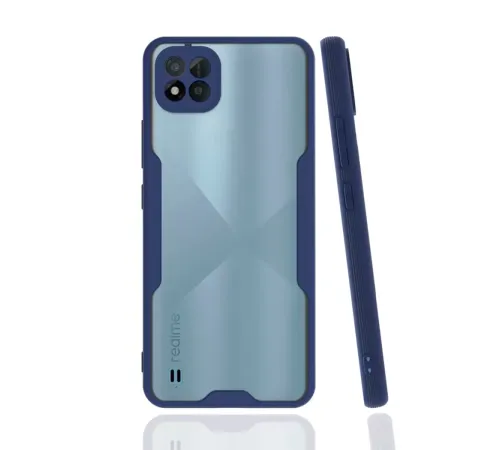 Realme C11 2021 Kılıf Platin Silikon - Lacivert