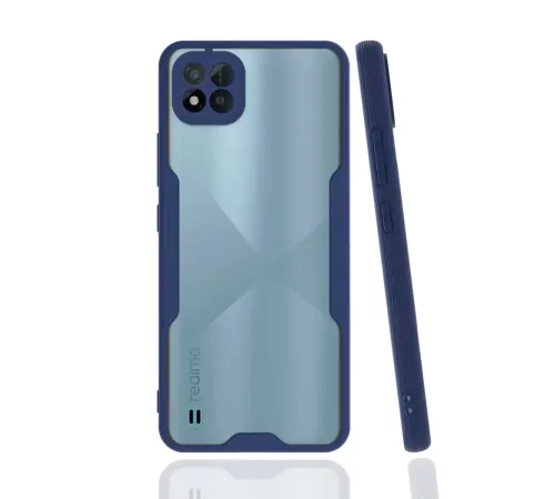 Realme C11 2021 Kılıf Platin Silikon - Lacivert