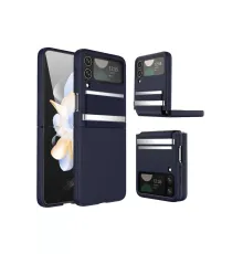 Samsung Galaxy Z Flip 4 Kılıf Belt Flip Kapak - Lacivert