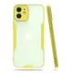 Apple iPhone 12 Kılıf Platin Silikon - Sarı