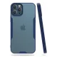 Apple iPhone 12 Pro Max Kılıf Platin Silikon - Lacivert