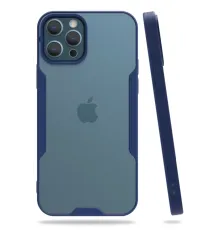 Apple iPhone 12 Pro Max Kılıf Platin Silikon - Lacivert