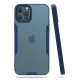 Apple iPhone 12 Pro Max Kılıf Platin Silikon - Lacivert