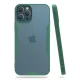 Apple iPhone 12 Pro Max Kılıf Platin Silikon - Yeşil