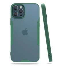 Apple iPhone 12 Pro Max Kılıf Platin Silikon - Yeşil
