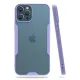 Apple iPhone 12 Pro Max Kılıf Platin Silikon - Lila