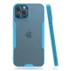 Apple iPhone 12 Pro Max Kılıf Platin Silikon - Mavi