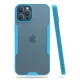 Apple iPhone 12 Pro Max Kılıf Platin Silikon - Mavi