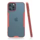 Apple iPhone 12 Pro Max Kılıf Platin Silikon - Pembe