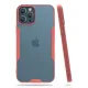 Apple iPhone 12 Pro Max Kılıf Platin Silikon - Pembe
