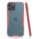 Apple iPhone 12 Pro Max Kılıf Platin Silikon - Pembe