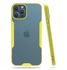 Apple iPhone 12 Pro Max Kılıf Platin Silikon - Sarı