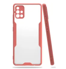 Samsung Galaxy A71 Kılıf Platin Silikon - Pembe
