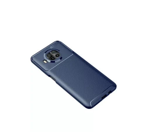 Xiaomi Mi 10T Lite Kılıf Auto Focus Karbon Kapak - Lacivert