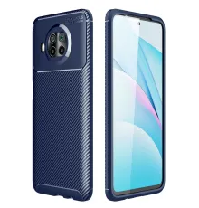 Xiaomi Mi 10T Lite Kılıf Auto Focus Karbon Kapak - Lacivert