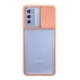 Samsung Galaxy M52 5G Kılıf Palm Buzlu Kamera Sürgülü Silikon - Pembe