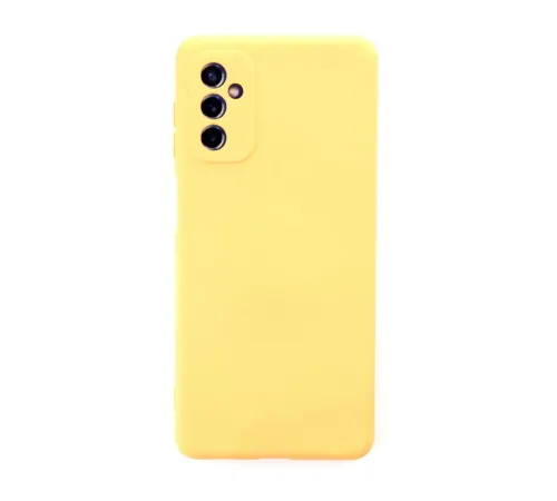 Samsung Galaxy M52 5G Kılıf Nano içi Kadife Silikon - Sarı