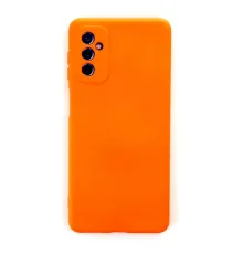 Samsung Galaxy M52 5G Kılıf Nano içi Kadife Silikon - Turuncu