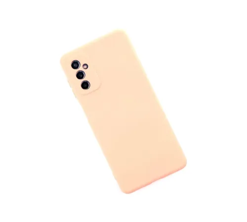 Samsung Galaxy M52 5G Kılıf Nano içi Kadife Silikon - Pudra