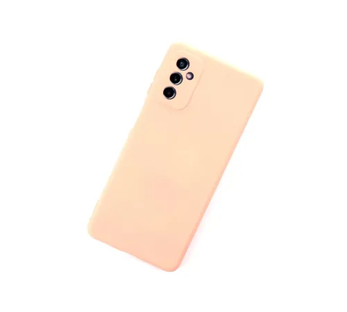 Samsung Galaxy M52 5G Kılıf Nano içi Kadife Silikon - Pudra