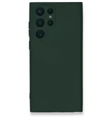 Samsung Galaxy S24 Ultra Kılıf Nano içi Kadife Silikon - Koyu Yeşil