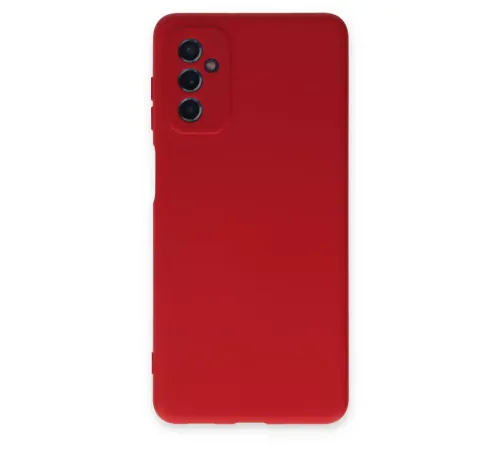 Samsung Galaxy M52 5G Kılıf Nano içi Kadife Silikon - Kırmızı