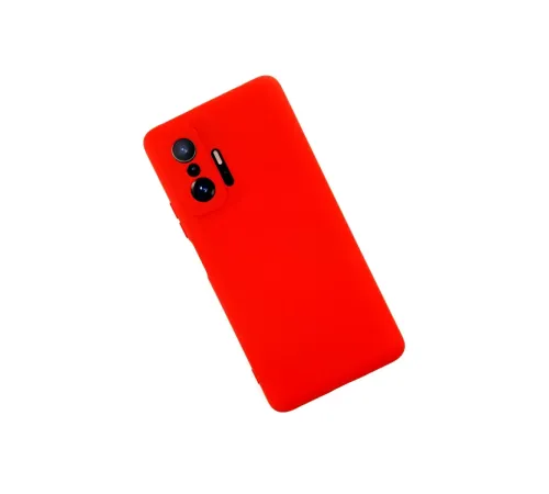 Xiaomi Mi 11T Pro Kılıf Nano içi Kadife Silikon - Kırmızı