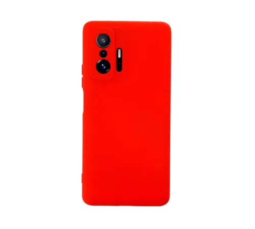 Xiaomi Mi 11T Pro Kılıf Nano içi Kadife Silikon - Kırmızı