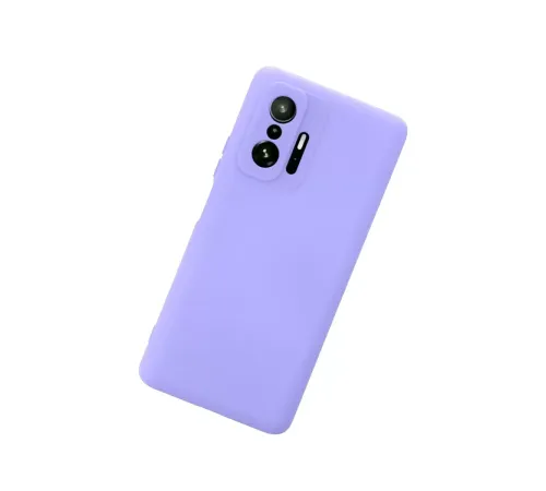 Xiaomi Mi 11T Pro Kılıf Nano içi Kadife Silikon - Lila