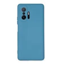 Xiaomi Mi 11T Pro Kılıf Nano içi Kadife Silikon - Mavi