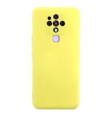 Tecno Camon 16 Kılıf Nano içi Kadife Silikon - Sarı