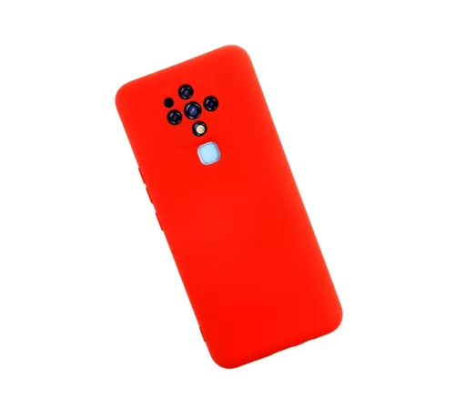 Tecno Camon 16 Kılıf Nano içi Kadife Silikon - Kırmızı