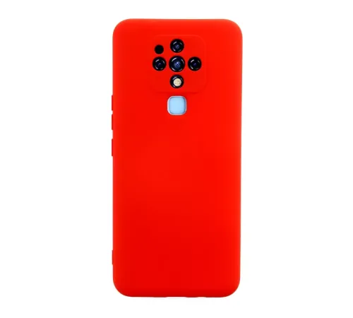 Tecno Camon 16 Kılıf Nano içi Kadife Silikon - Kırmızı