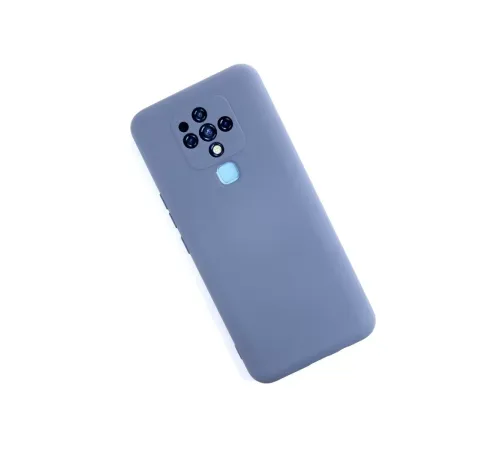 Tecno Camon 16 Kılıf Nano içi Kadife Silikon - Gri