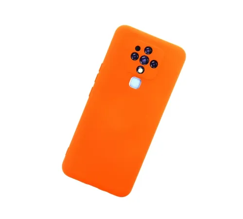 Tecno Camon 16 Kılıf Nano içi Kadife Silikon - Turuncu