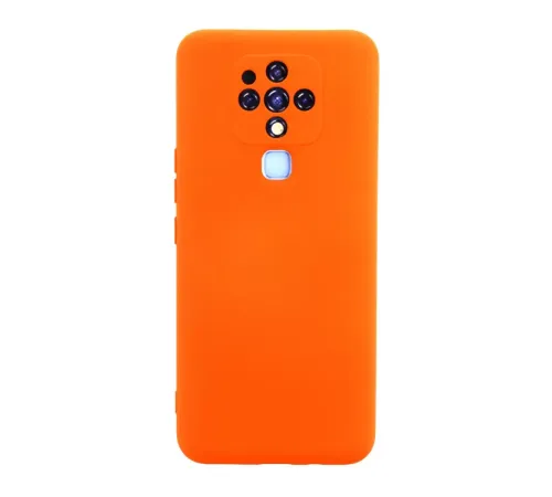 Tecno Camon 16 Kılıf Nano içi Kadife Silikon - Turuncu