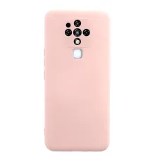 Tecno Camon 16 Kılıf Nano içi Kadife Silikon - Pudra