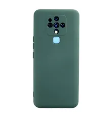Tecno Camon 16 Kılıf Nano içi Kadife Silikon - Koyu Yeşil