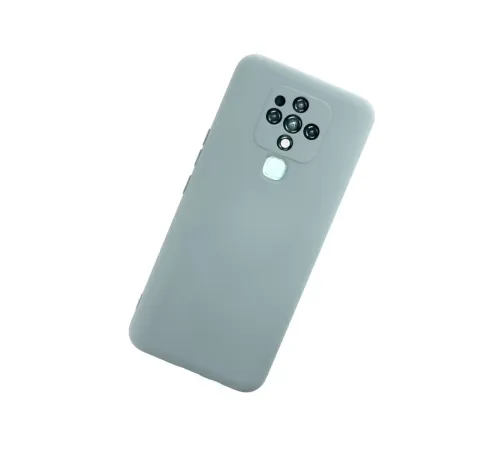 Tecno Camon 16 Kılıf Nano içi Kadife Silikon - Buz Mavisi