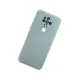 Tecno Camon 16 Kılıf Nano içi Kadife Silikon - Buz Mavisi