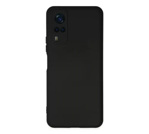 Vivo Y53S Kılıf Nano içi Kadife Silikon - Siyah