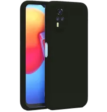 Vivo Y53S Kılıf Nano içi Kadife Silikon - Siyah
