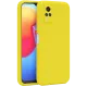 Vivo Y53S Kılıf Nano içi Kadife Silikon - Sarı