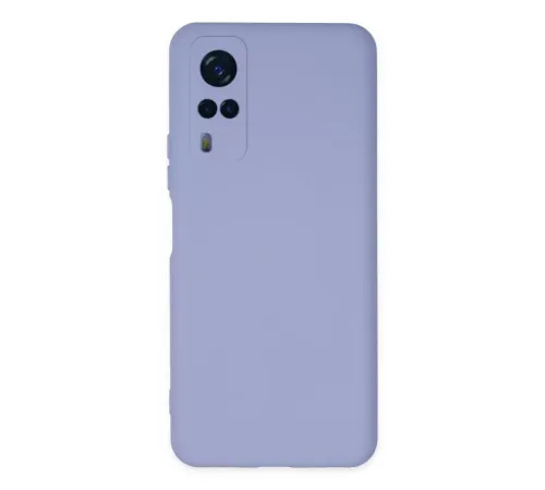 Vivo Y53S Kılıf Nano içi Kadife Silikon - Lila