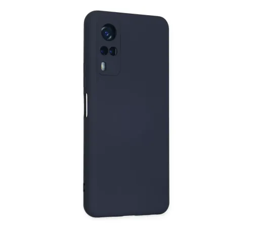 Vivo Y53S Kılıf Nano içi Kadife Silikon - Lacivert