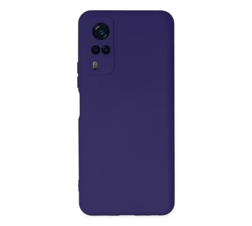 Vivo Y53S Kılıf Nano içi Kadife Silikon - Mor