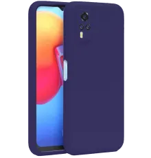 Vivo Y53S Kılıf Nano içi Kadife Silikon - Mor