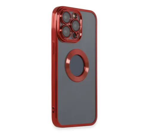 Apple iPhone 14 Pro Kılıf Slot Silikon - Kırmızı