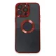 Apple iPhone 14 Pro Kılıf Slot Silikon - Kırmızı
